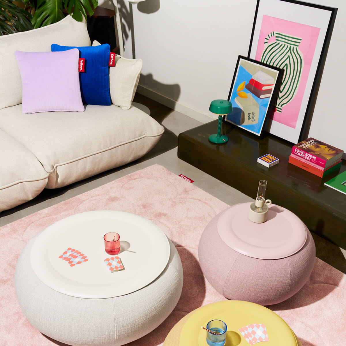 Fatboy® hotspot quadro line velvet beheiztes Kissen