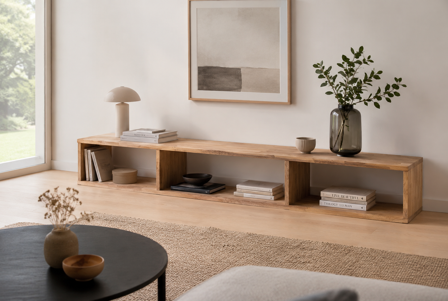 MisuraEmme Sideboard Square Glass Oliva
