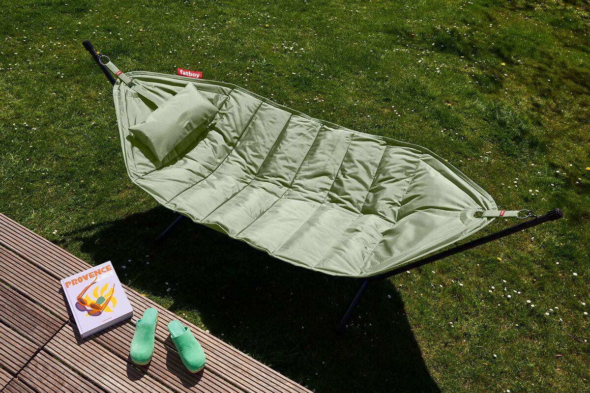 Fatboy® headdemock Hängematte deluxe Set mit schwarzem Gestell