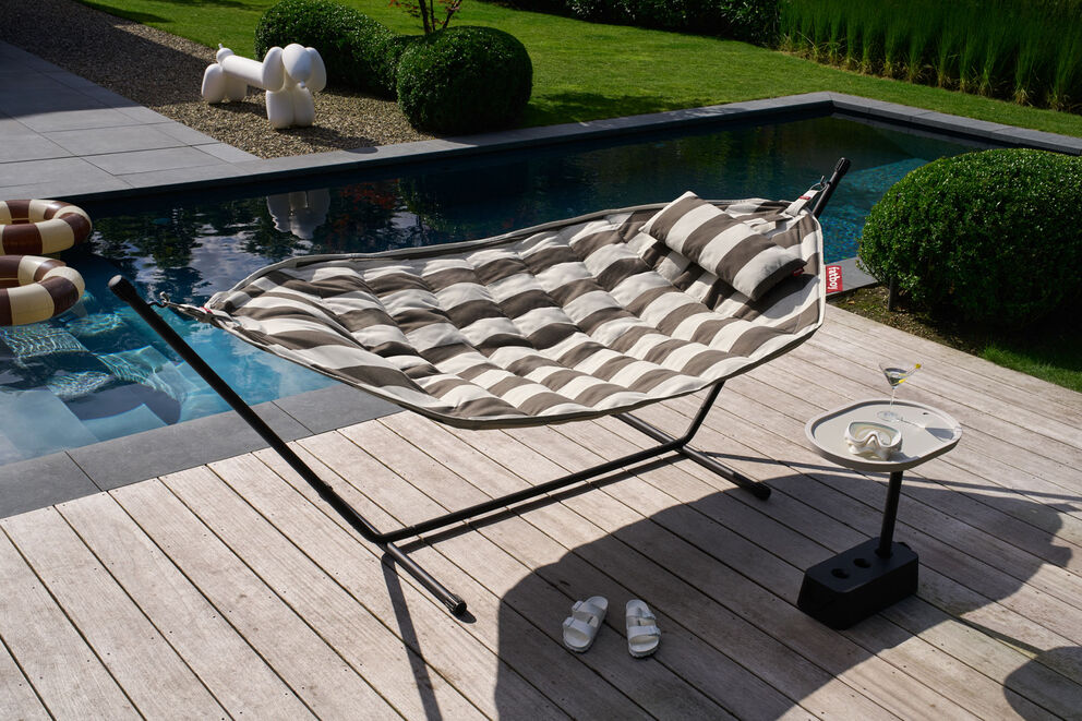 Fatboy® headdemock superb Hängematte deluxe Set mit schwarzem Gestell