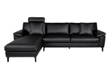 Erpo Sitz Kultur Sofa Classic 650 Schwarz Leder