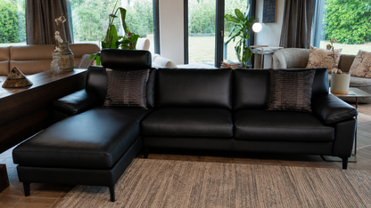 Erpo Sitz Kultur Sofa Classic 650 Schwarz Leder