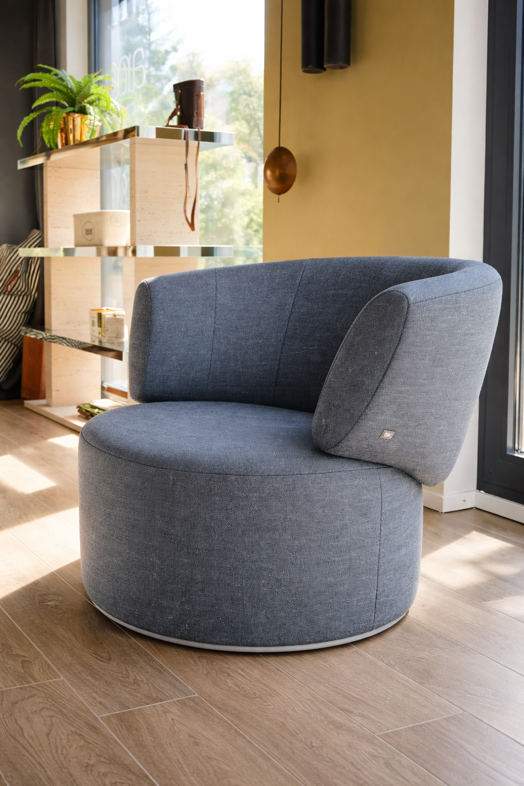 Rolf Benz Armchair 684 Grey Blue