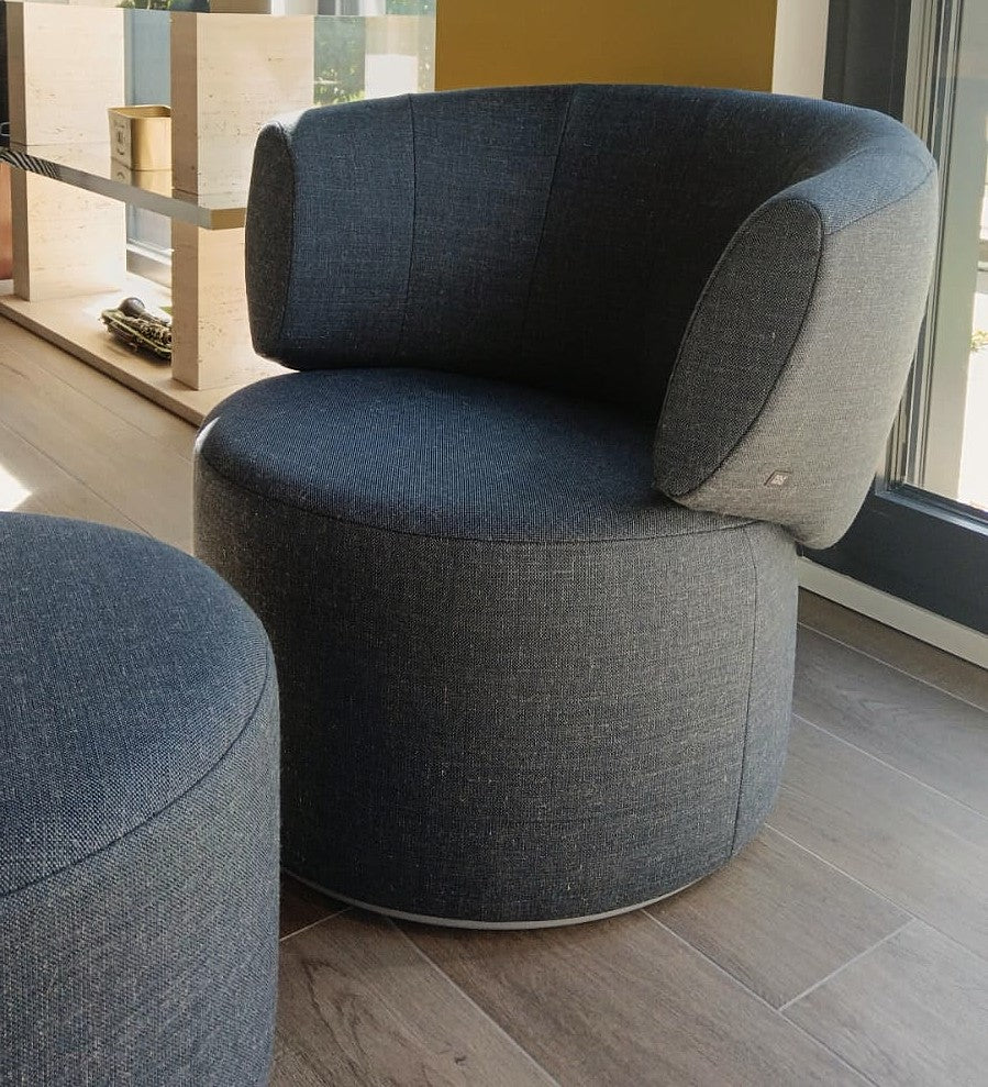 Rolf Benz Armchair 684 Grey Blue