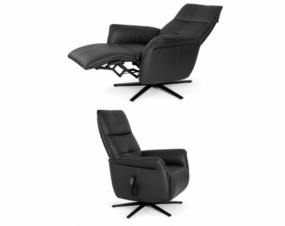 Bacher Chaise à accoudoirs Noah Anthracite