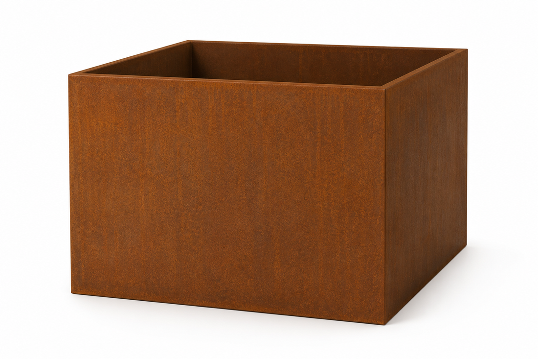 Alpina Möbel Hochbeet aus Stahl ohne Einlage 120 × 120 × 80 cm