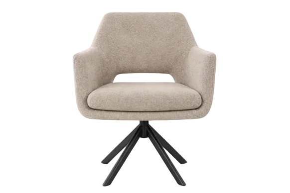 Altacorte Kenda Stuhl Beige Mattschwarz