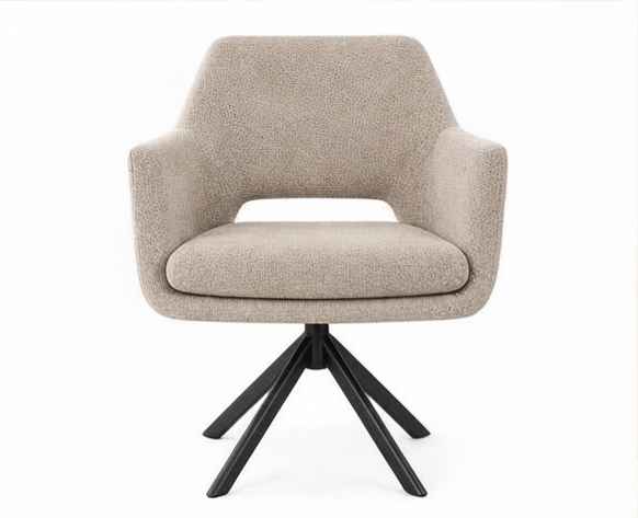 Altacorte Kenda Stuhl Beige Mattschwarz