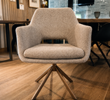 Altacorte Kenda Chaise Beige Laccato Ottone