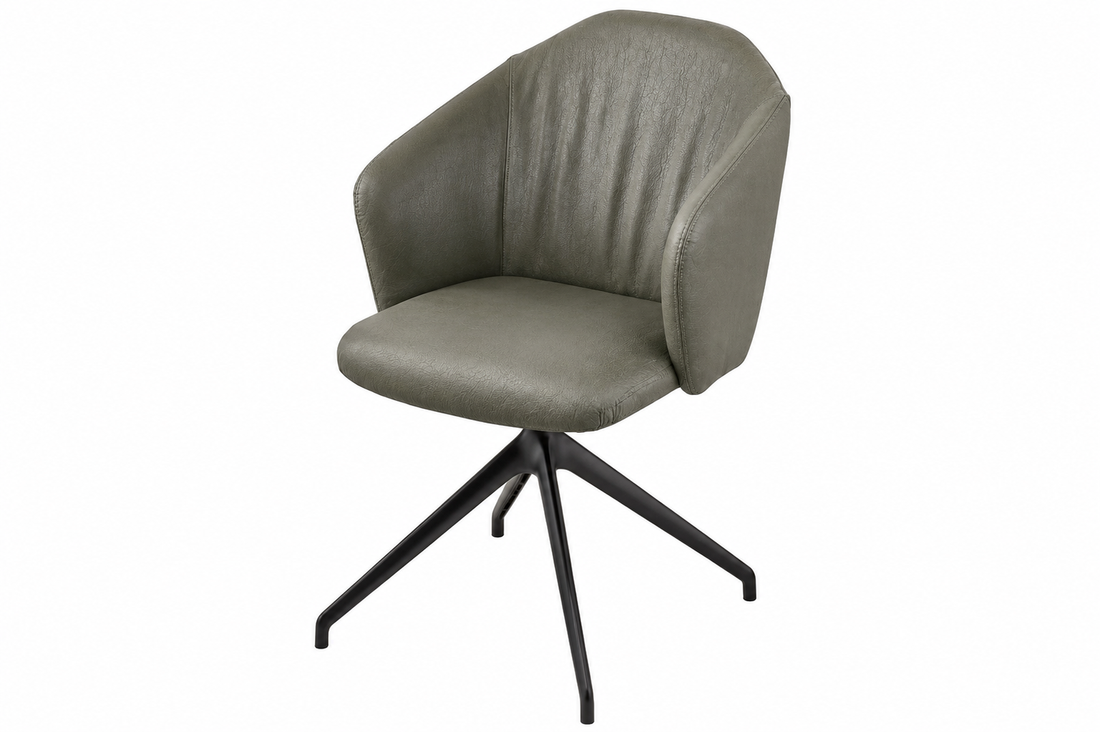 Bacher Chaise à accoudoirs Noah Anthracite