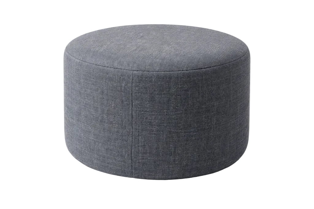 Rolf Benz Sitz-Hocker Graublau