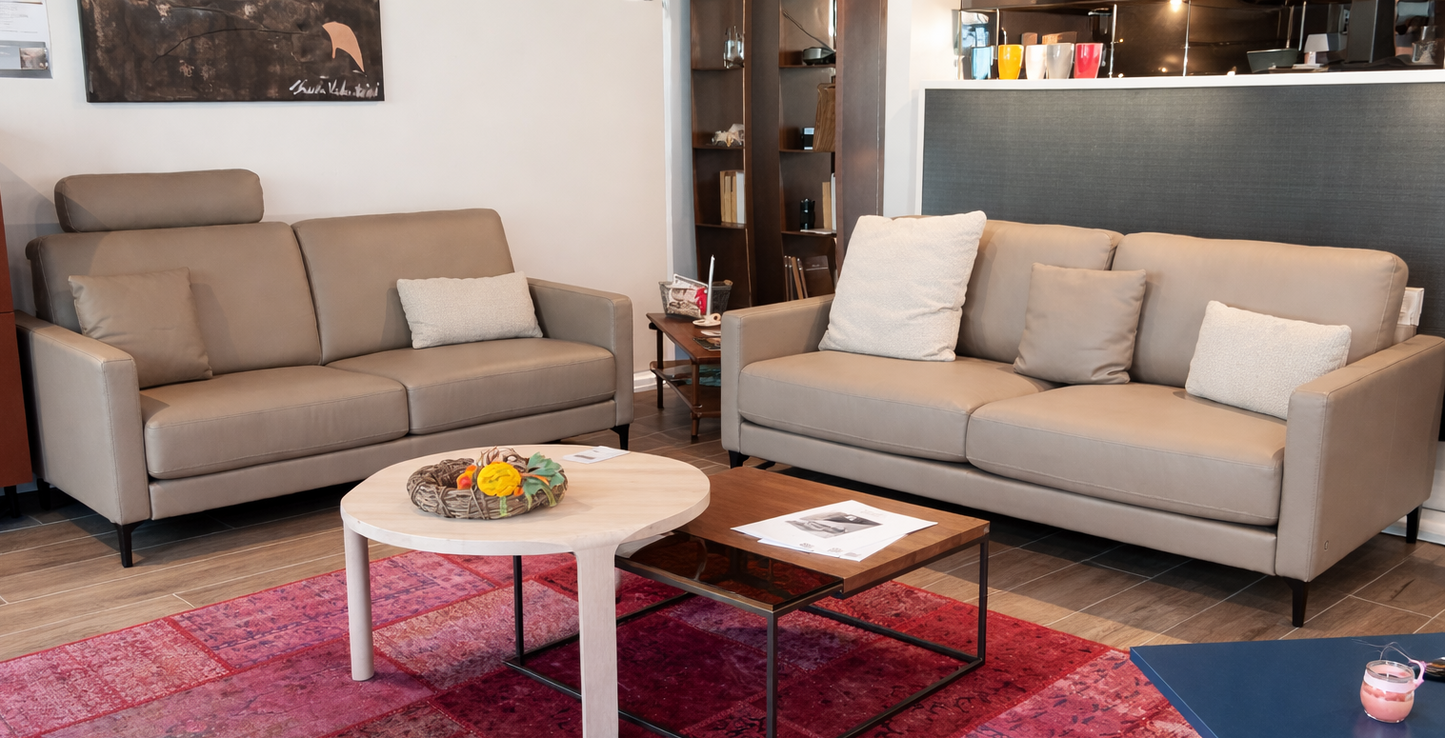 Rolf Benz Sofa EGO Hellbeigegrau 189