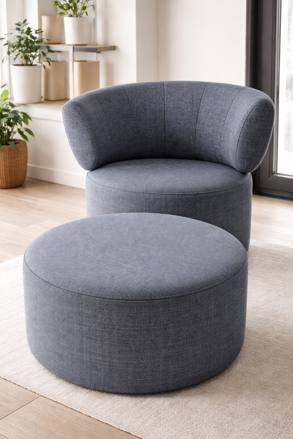 Rolf Benz Armchair 684 Grey Blue