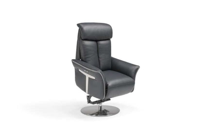 Bacher Chaise à accoudoirs Noah Anthracite