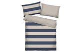 Tom Tailor Bettwäsche CH Mass 160x210 + 65x100cm Navy/Sand