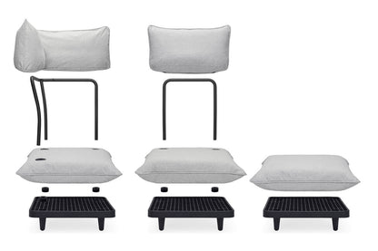 Fatboy® paletti Outdoor Lounge Set medium Royal inkl. Beistelltisch